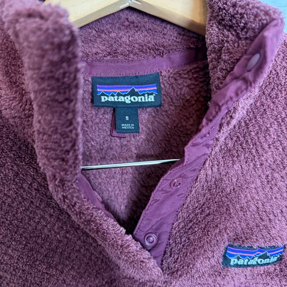 PATAGONIA Women's S Re-Tool Snap-T Fleece Pullover Jacket Polartec Rose Mauve - Picture 6 of 13